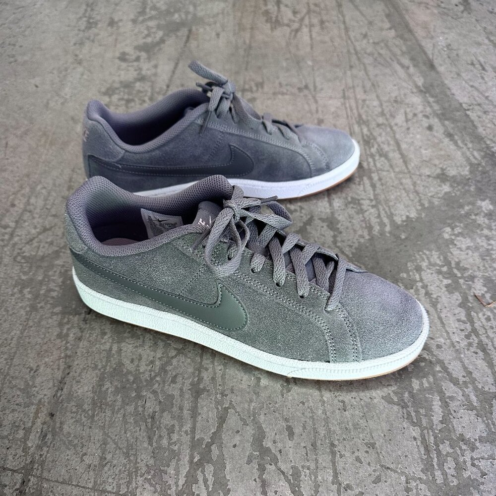 BRAND NEW! Women's Nike Court Royale Suede Gunsmoke Grey Size 8.5, No Box